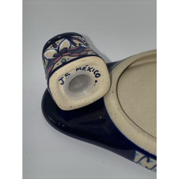 Javier Servin Hand Painted Talavera Handled Shot Glass With Serving Tray - Picture 7 of 7